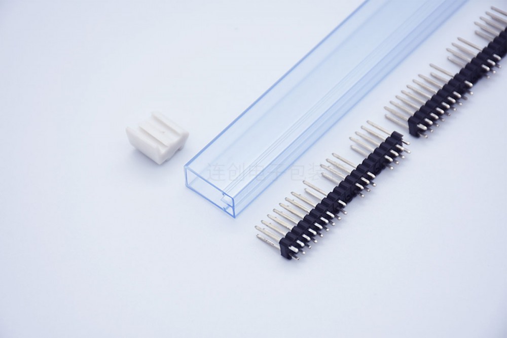pvc塑料包装管包装排针排母改善威海一厂家劳动密集形生产
