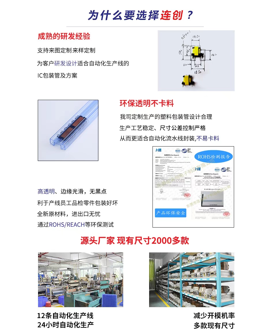 为什么选择连创IC包装管