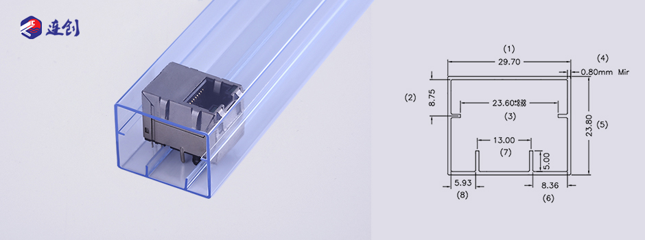 RJ45网络接口包装套管